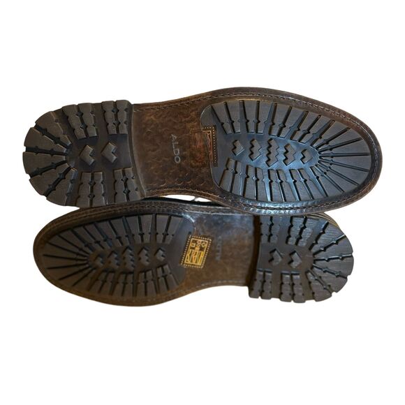 Dark Brown Leather Lace up Boot - Picture 5 of 7